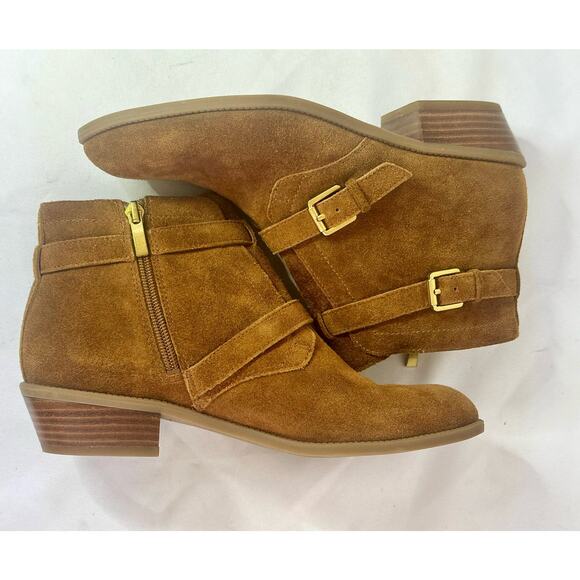 Franco Sarto Shoes - Franco Sarto Rynn Ankle Boots- Booties-Size 7 leather Upper Suede Tan